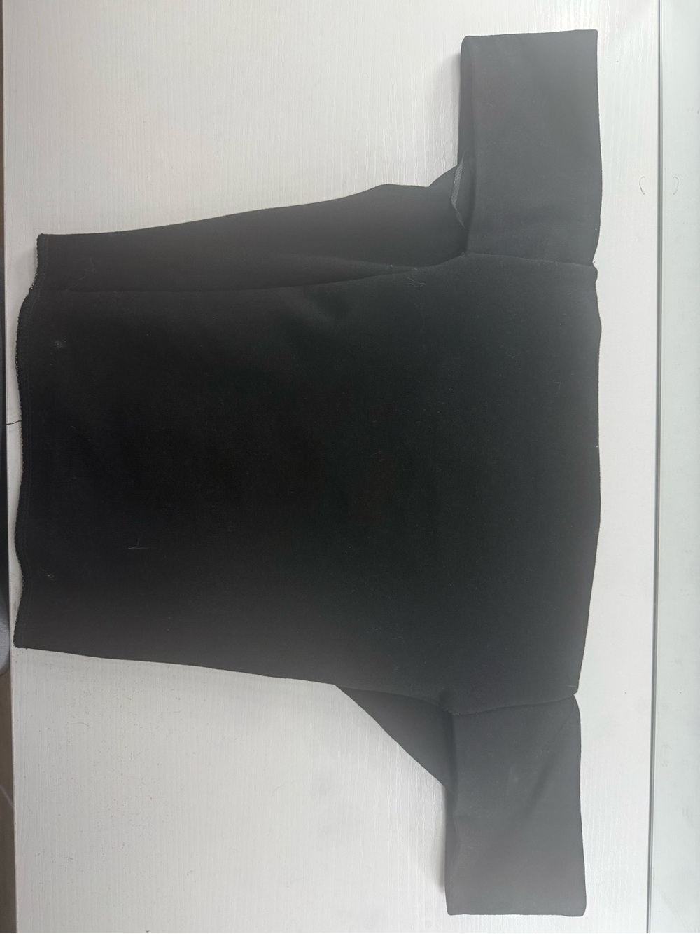 Black Off-Shoulder Stretch Top
